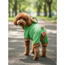 Matcha Bunny Kulaklı Köpek Tulumu Kıyafeti