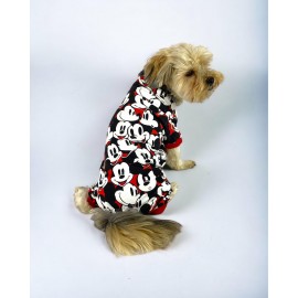 Mickey Emoji Penye Tulum Duo Köpek Tulumu Köpek Elbisesi