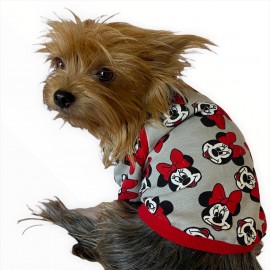 Mickey Red İnce Köpek Ceketi,Kıyafeti,Elbisesi