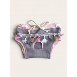 Mini Tassel Lilly Dişi Kedi Regl Külotu | Don | Kedi İç Çamaşırı | Ayarlanabilir Bağcıklı | Küçük Irklar İçin