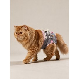 Mini Tassel Lilly Dişi Kedi Regl Külotu | Don | Kedi İç Çamaşırı | Ayarlanabilir Bağcıklı | Küçük Irklar İçin