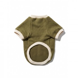 Natura Köpek Polar Sweatshirt | Kapüşonsuz Yumuşak Polar Köpek Kıyafeti | Nefti Yeşil