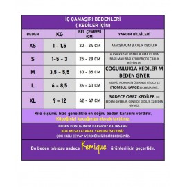 Princess Lila Dişi Kedi Regl Külotu | Kedi Donu | Kedi İç Çamaşırı | Ayarlanabilir Bağcıklı | Küçük Irklar İçin