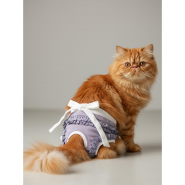 Princess Lila Dişi Kedi Regl Külotu | Kedi Donu | Kedi İç Çamaşırı | Ayarlanabilir Bağcıklı | Küçük Irklar İçin