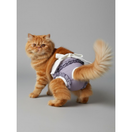 Princess Lila Dişi Kedi Regl Külotu | Kedi Donu | Kedi İç Çamaşırı | Ayarlanabilir Bağcıklı | Küçük Irklar İçin