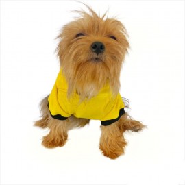 Yellow Lux Kapşonlu Sweatshirt Köpek Kıyafeti Köpek Elbisesi 