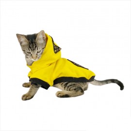 Yellow Lux Sweatshirt Kapşonlu Kedi Kıyafeti Kedi Sweatshirt