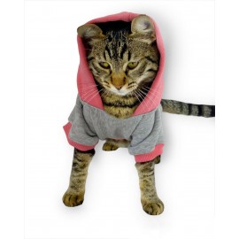MyPocket Sweatshirt Duo Kapşonlu Kedi Kıyafeti Kedi Sweatshirt