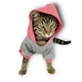 MyPocket Sweatshirt Duo Kapşonlu Kedi Kıyafeti Kedi Sweatshirt