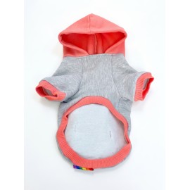 Rainbow Kedi Sweatshirt | Kapüşonlu Gökkuşağı Detaylı Kedi Kıyafeti | Kedi Hoodie