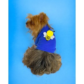 Navy Bee Oval Yaka Tişört Köpek Kıyafeti Köpek Elbisesi