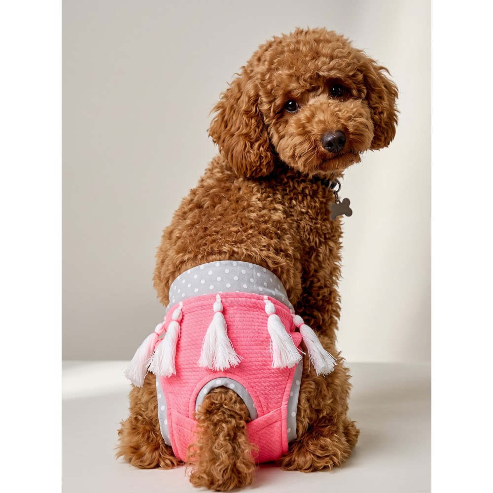Neo Pink Dişi Köpek Regl Külotu | Köpek Donu | Köpek İç Çamaşırı | Pet Kıyafet | Küçük Irklar İçin