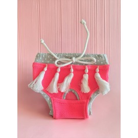 Neo Pink Dişi Köpek Regl Külotu | Köpek Donu | Köpek İç Çamaşırı | Pet Kıyafet | Küçük Irklar İçin