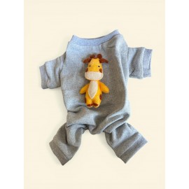 Neşeli Zürafa Kedi Tulumu | Kediler İçin | Tüy Dökülmesini Azaltır