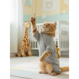 Neşeli Zürafa Kedi Tulumu | Kediler İçin | Tüy Dökülmesini Azaltır