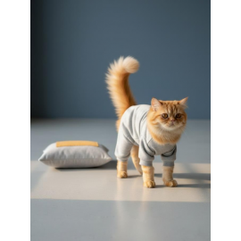 Neşeli Zürafa Kedi Tulumu | Kediler İçin | Tüy Dökülmesini Azaltır