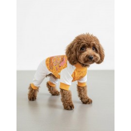 Tiger Köpek Uyku Takımı | Pamuklu Penye Köpek Tulumu ve Mini Yastık | Küçük Irklar İçin | Tüy Dökülmesini Azaltır