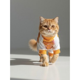 Never Give Up Penye Kedi Tulum Pijama