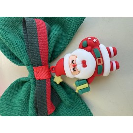 Noel Baba Kedi Papyon Tasması | Yeşil Kırmızı Fiyonk Boyun Aksesuarı | Noel Temalı Kedi Süsü