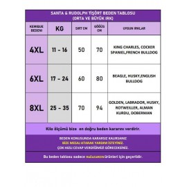 Noel Baba ve Rudolph Büyük Irk Köpek Tişörtü