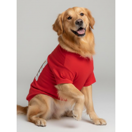 Noel Baba ve Rudolph Büyük Irk Köpek Tişörtü