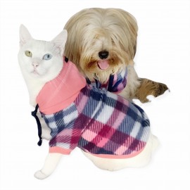 Mini Suqare Pie Kapşonlu Sweatshirt Ceket Kedi Süeteri Kıyafeti 