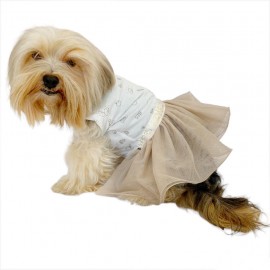 Sun Cream Tütülü Köpek Elbisesi,  Kıyafeti Tutu