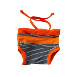 Orange Zebra Kemique's Secret Kedi İç Çamaşırı  Regl Külot  Don