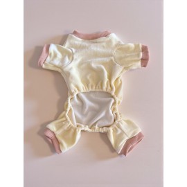 Pastel Sarı Sunny Cake  İnce kadife Kedi Tulum Pijama