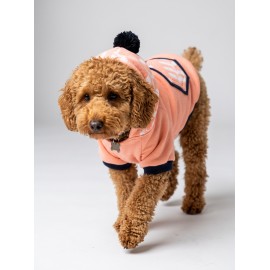 Peachy Pink Köpekler için Polar Sweatshirt