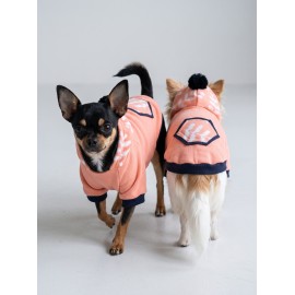 Peachy Pink Köpekler için Polar Sweatshirt