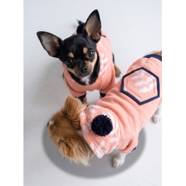 Peachy Pink Köpekler için Polar Sweatshirt