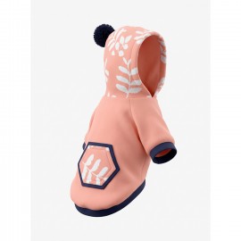 Peachy Pink Köpekler için Polar Sweatshirt