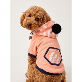 Peachy Pink Köpekler için Polar Sweatshirt