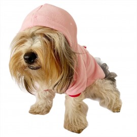 Pembe Kelebek Kapşonlu Sweat by Kemique Köpek Kazağı 