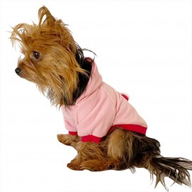 Pembe Kelebek Kapşonlu Sweat by Kemique Köpek Kazağı 