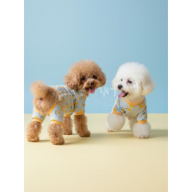 Pineapple Summer Penye Köpek Tulumu | Desenli Köpek Pijaması | Küçük Irklar İçin