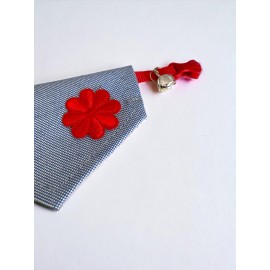 Red Flower Kedi Bandana, Fular, Kedi Kıyafeti Kedi Elbisesi, Kedi Tasması