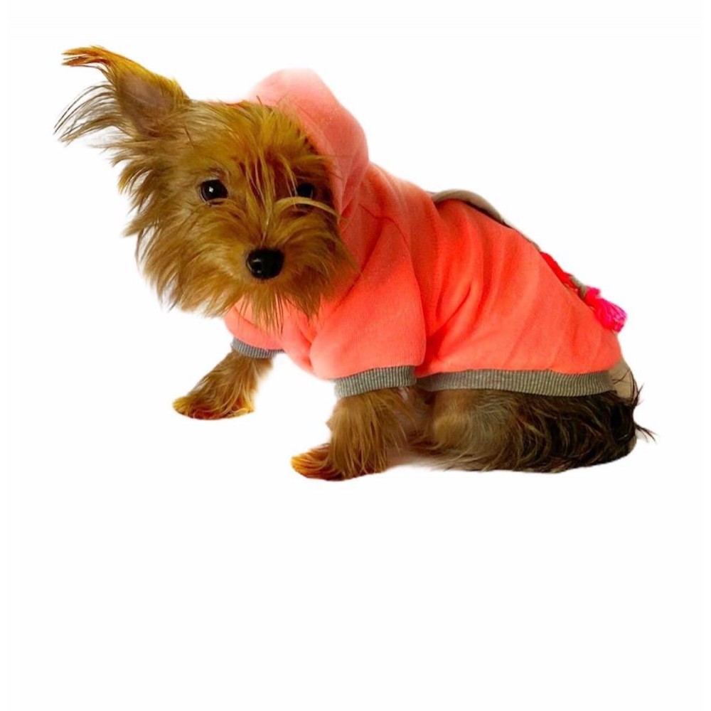 Pink Bunny Braid Kapşonlu Sweat by Kemique Köpek Kazağı