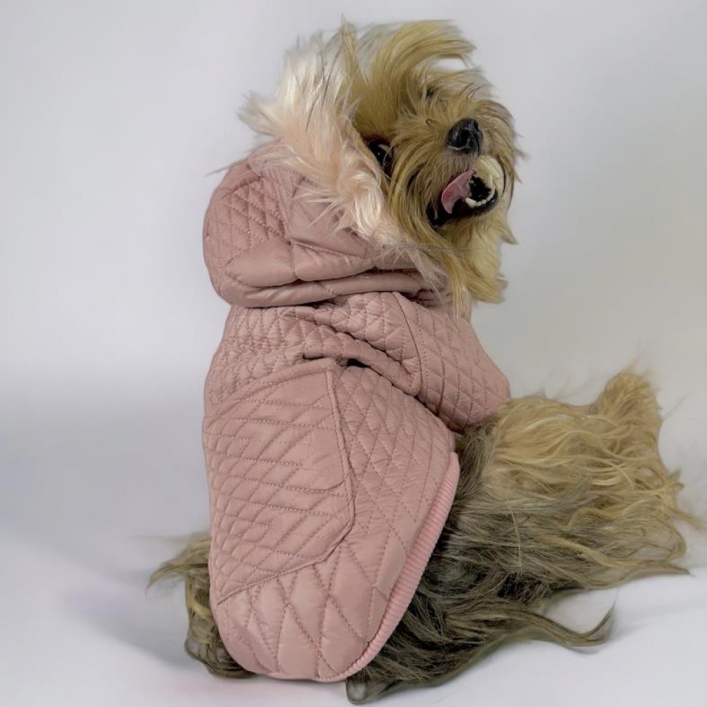 Pink Comfy Köpek Montu, Köpek Ceketi, Köpek Dış Giyim