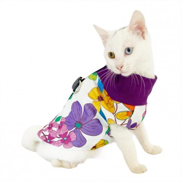 Flower Power Su itici Yağmurluk Kedi Yağmurluğu