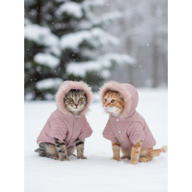 Pinky Pie Pembe Kedi Montu Kışlık Ceket 