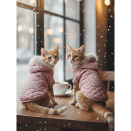 Pinky Pie Pembe Kedi Montu Kışlık Ceket 