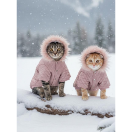 Pinky Pie Pembe Kedi Montu Kışlık Ceket 