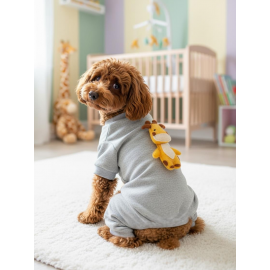 Neşeli Zürafa Köpek Tulumu | Küçük Irk Köpekler İçin | Tüy Dökülmesini Azaltır