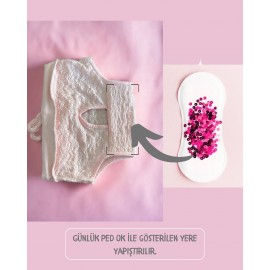 Red Frilly Dişi Köpek Regl Külotu | Köpek Donu | Köpek İç Çamaşırı | Ayarlanabilir Bağcıklı | Küçük Irklar İçin