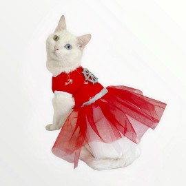 Red Anchor Tütülü Kedi Elbisesi, Kıyafeti Tutu