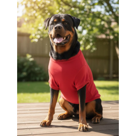 Reddy Kırmızı Kapşonsız Sweatshirt, Orta ve Büyük Irklar İçin