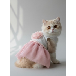 Rosie Pink Tütü Kedi Kıyafeti | Pembe Tütülü Elbise | Kediler İçin