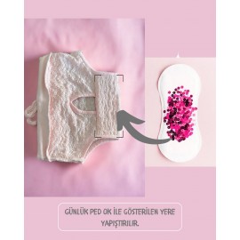 Rosie Pink Kedi İç Çamaşırı Regl Külot Don